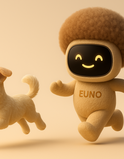 Euno playing with dog