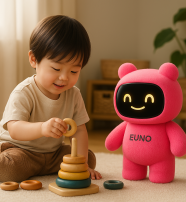 Boy playing with Euno