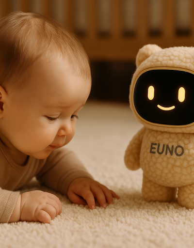 Euno avec un bébé