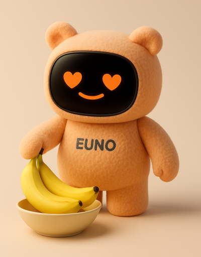Euno with bananas